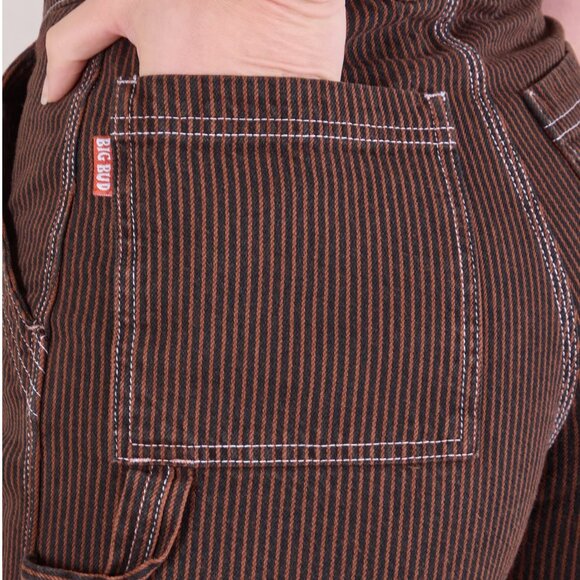 Big Bud Press Carpenter Shorts Railroad Stripe NEW, M - Picture 3 of 6